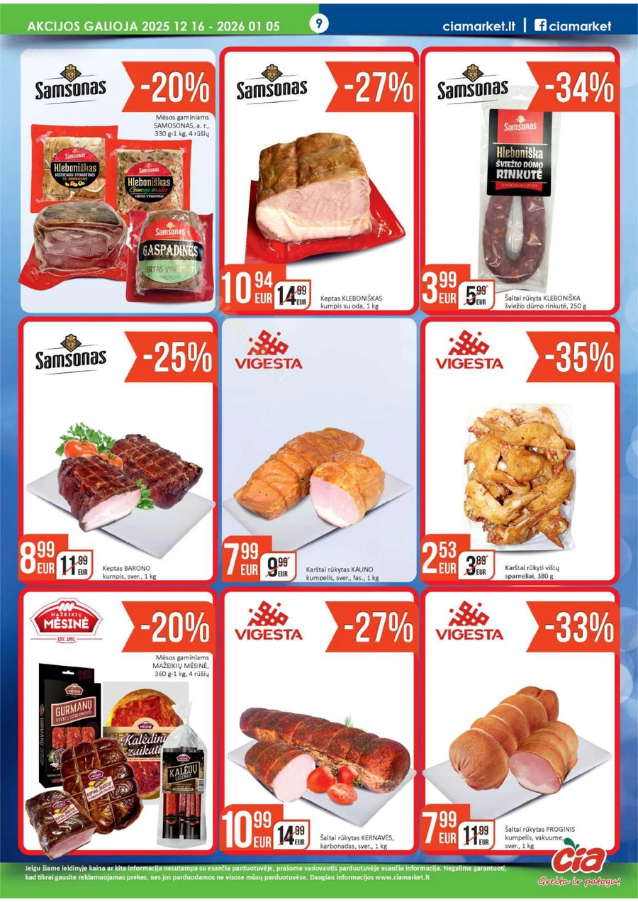 ČIA MARKET akcijų leidinys Nr. 25 puslapis 9