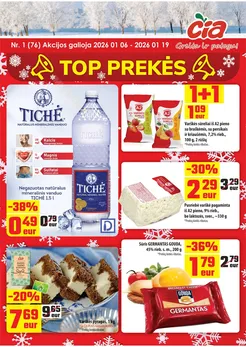 ČIA MARKET akcijų leidinys Nr. 1