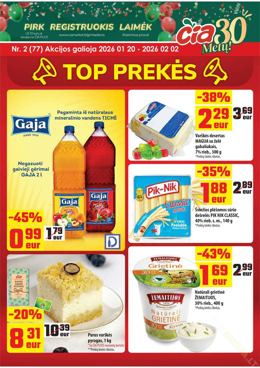 ČIA MARKET akcijų leidinys Nr. 2 puslapis 1