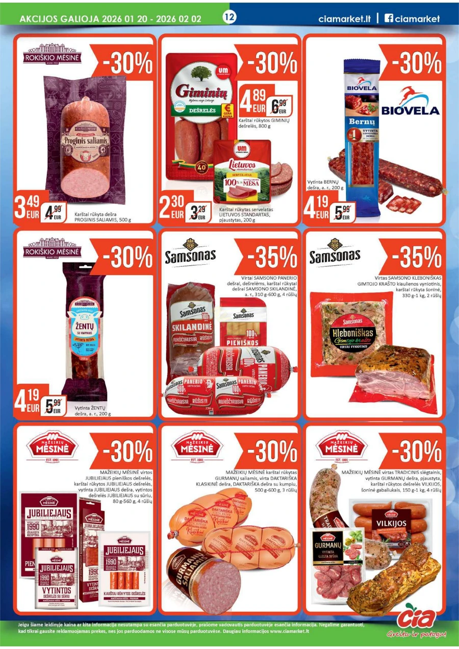 ČIA MARKET akcijų leidinys Nr. 2 puslapis 12