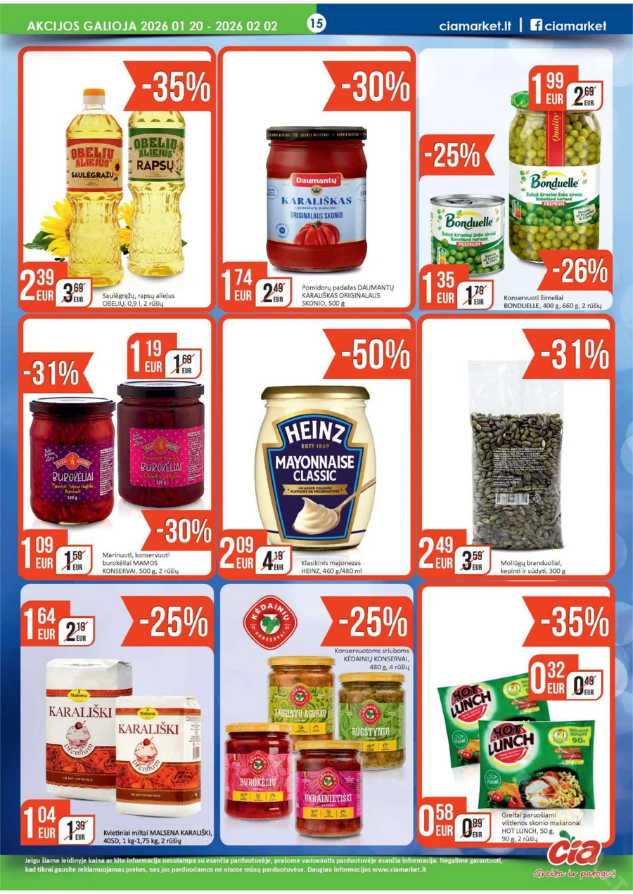 ČIA MARKET akcijų leidinys Nr. 2 puslapis 15