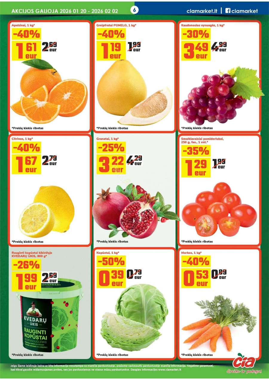 ČIA MARKET akcijų leidinys Nr. 2 puslapis 6