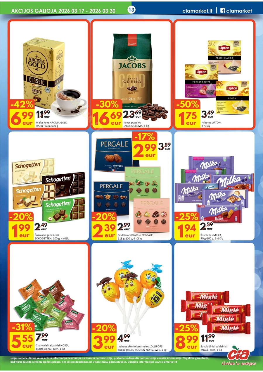 ČIA MARKET akcijų leidinys Nr. 6 puslapis 13