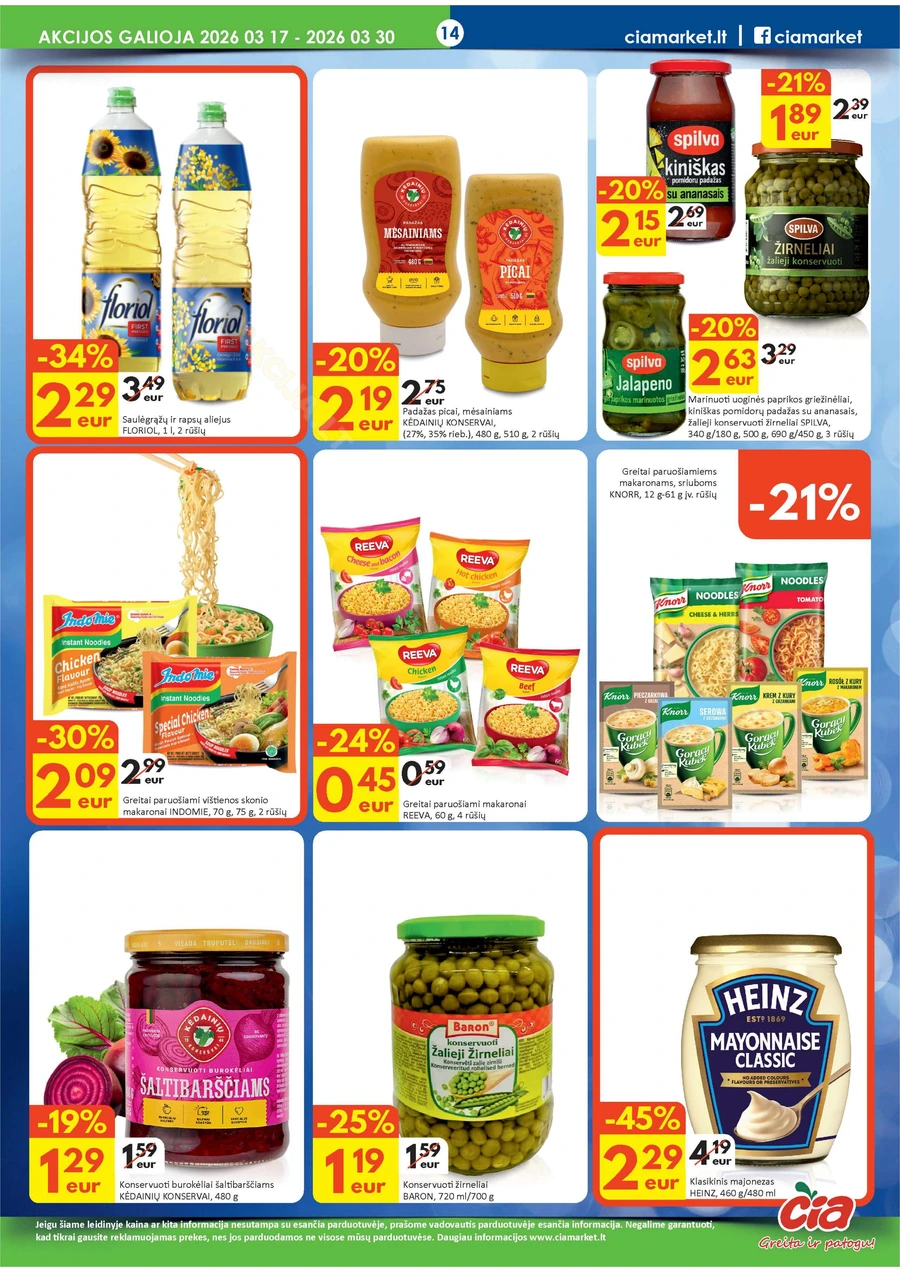 ČIA MARKET akcijų leidinys Nr. 6 puslapis 14