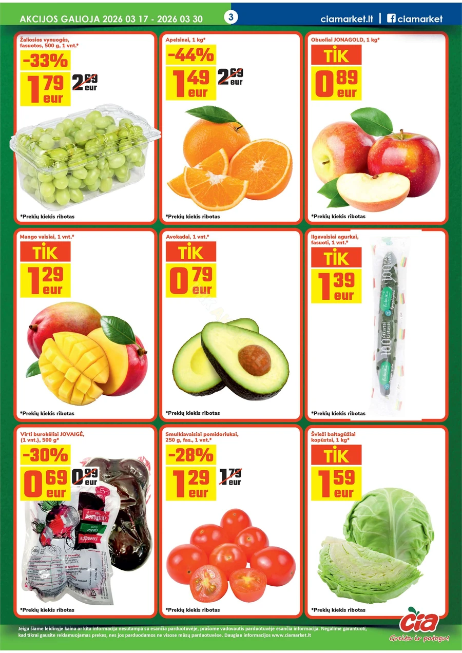 ČIA MARKET akcijų leidinys Nr. 6 puslapis 3