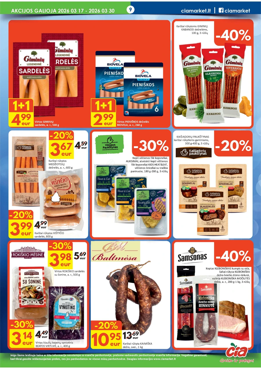 ČIA MARKET akcijų leidinys Nr. 6 puslapis 9