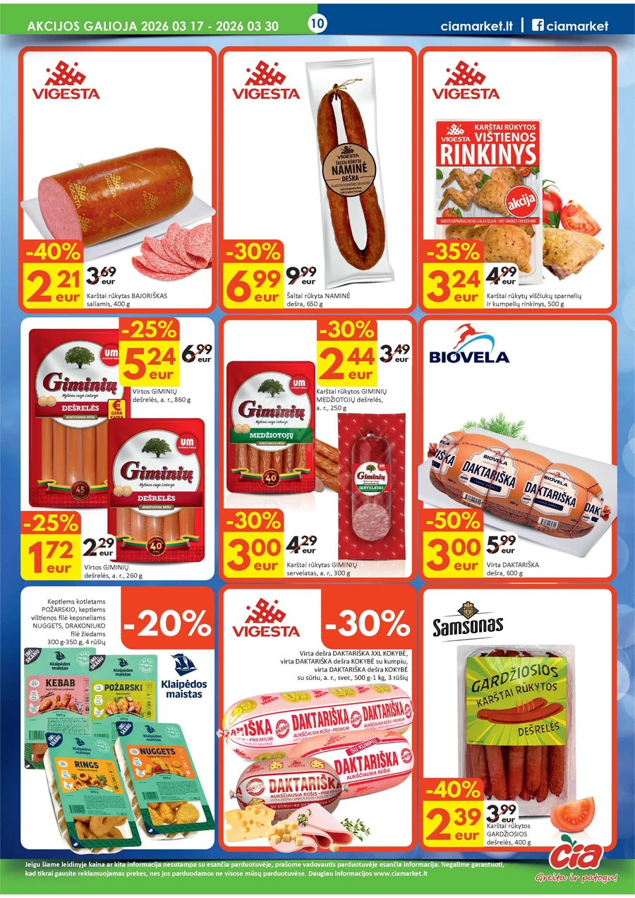 ČIA MARKET akcijų leidinys Nr. 6 puslapis 10