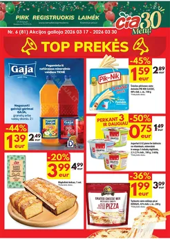 ČIA MARKET akcijų leidinys Nr. 6