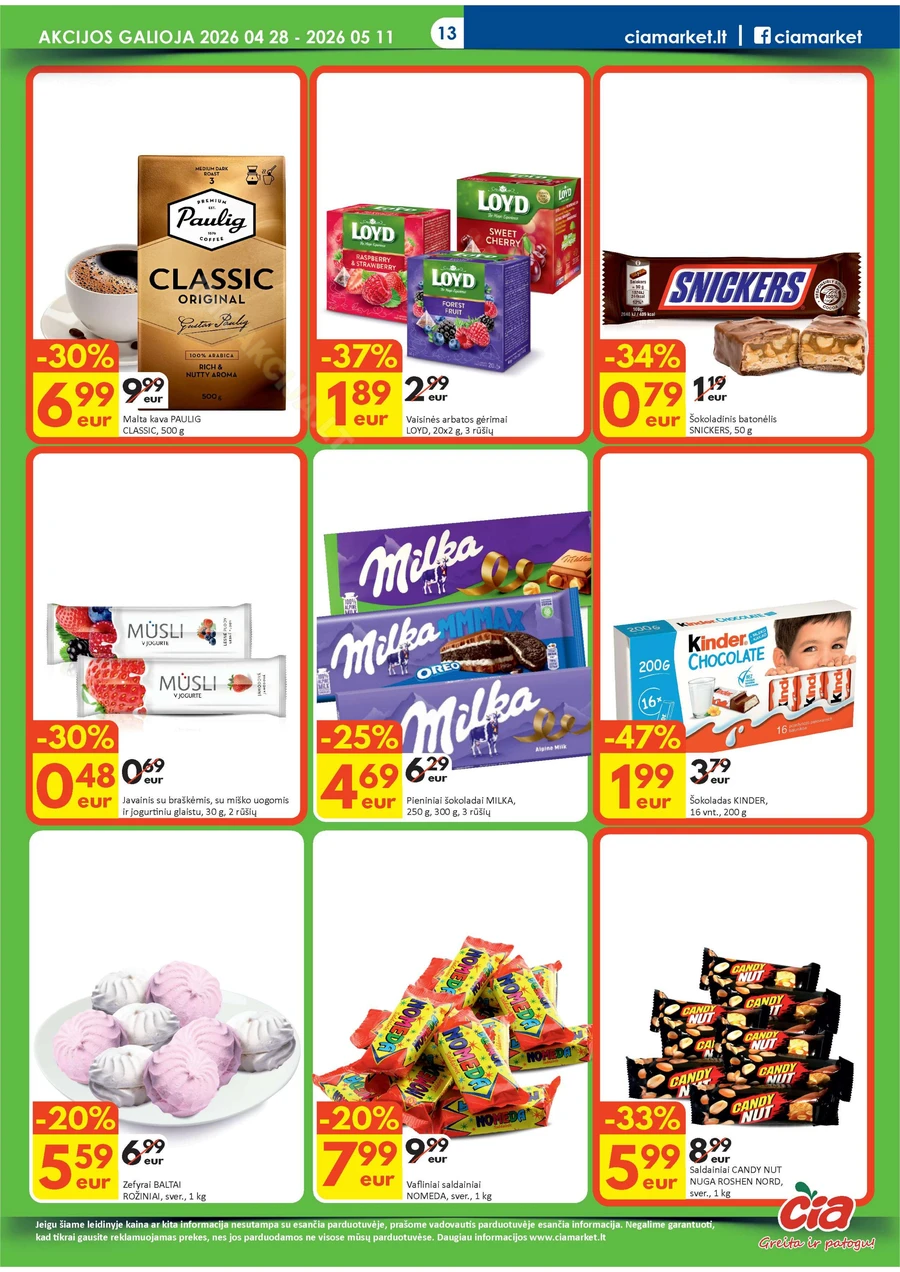 ČIA MARKET akcijų leidinys Nr. 9 puslapis 13