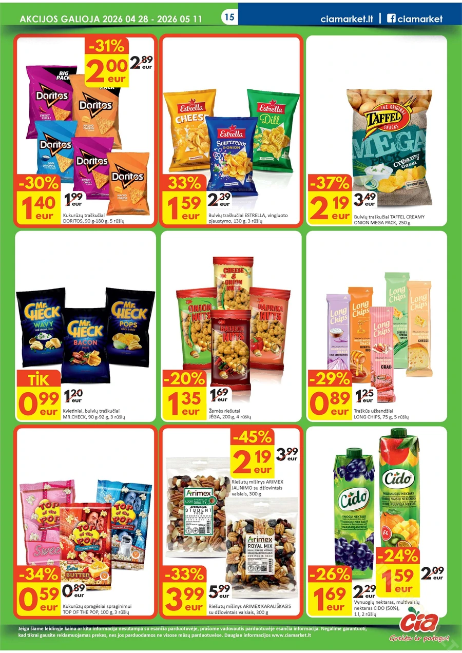 ČIA MARKET akcijų leidinys Nr. 9 puslapis 15