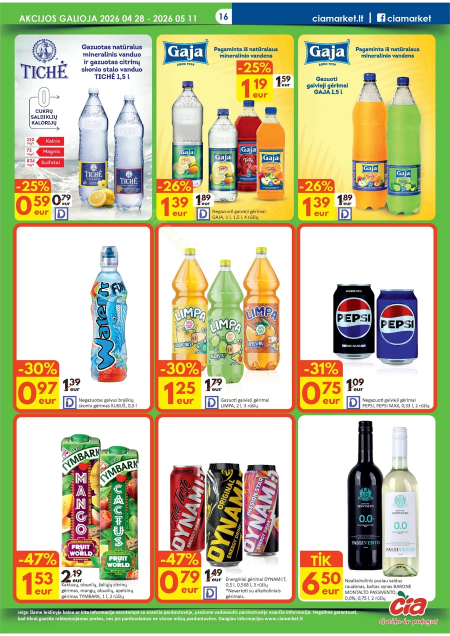 ČIA MARKET akcijų leidinys Nr. 9 puslapis 16