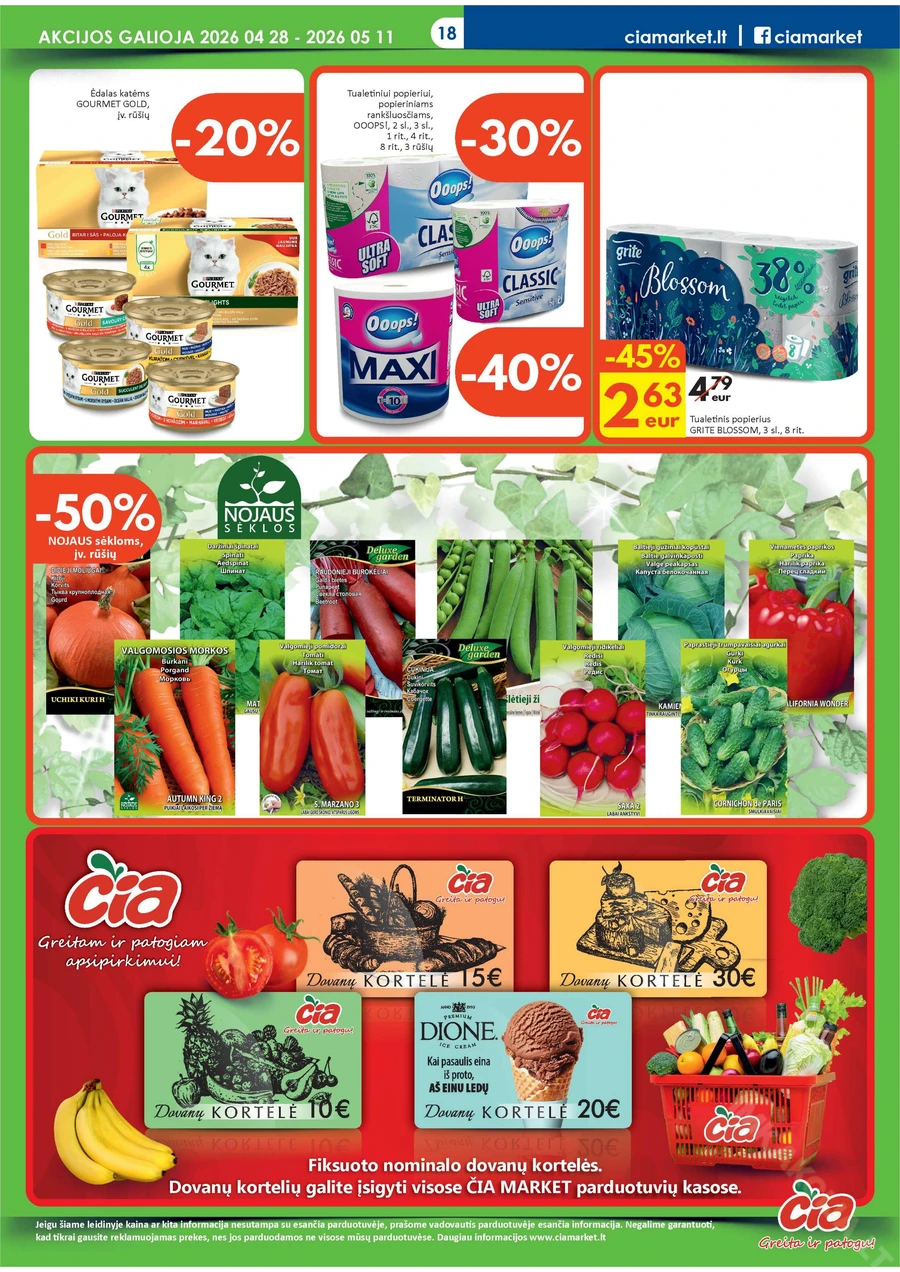ČIA MARKET akcijų leidinys Nr. 9 puslapis 18