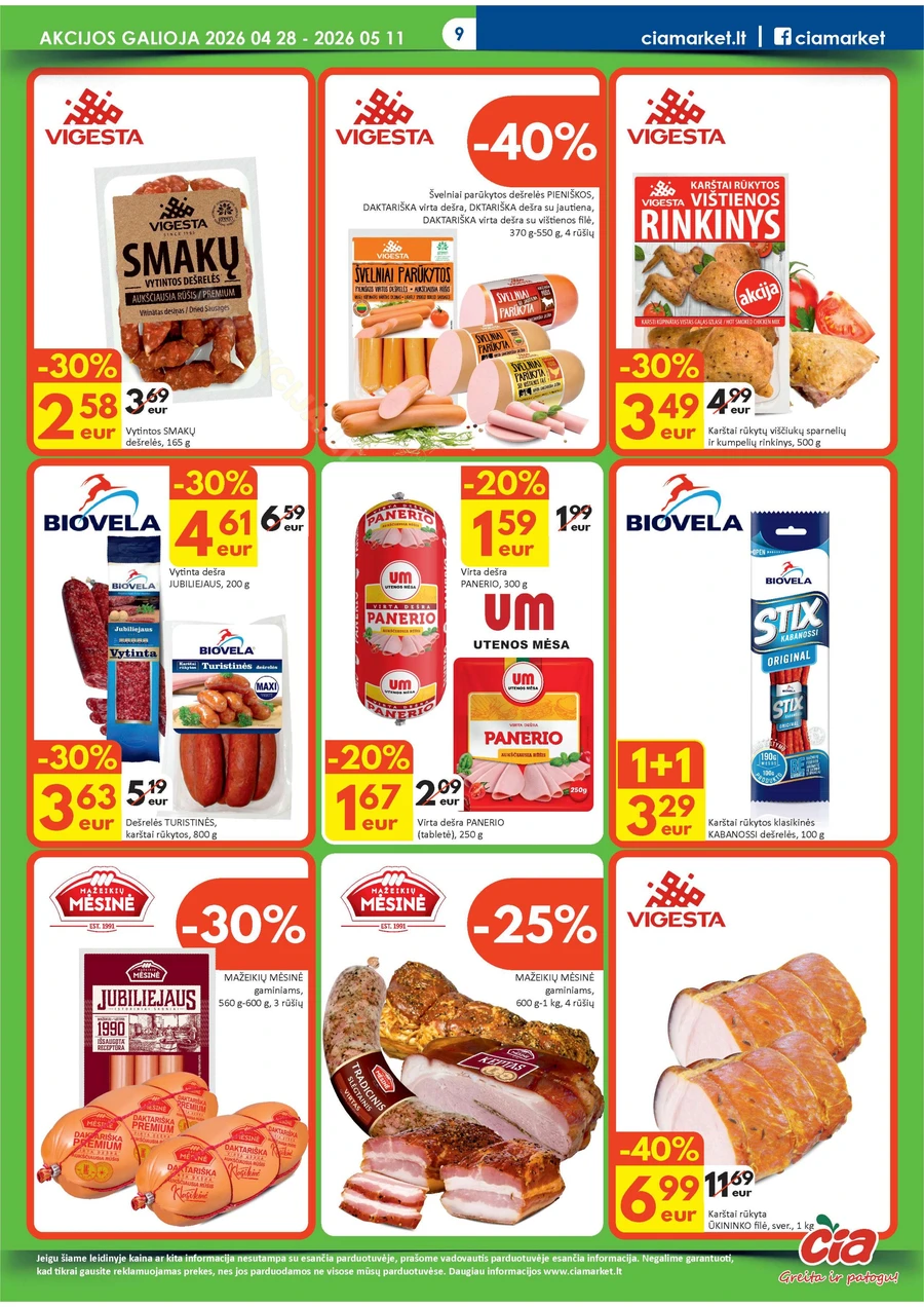 ČIA MARKET akcijų leidinys Nr. 9 puslapis 9