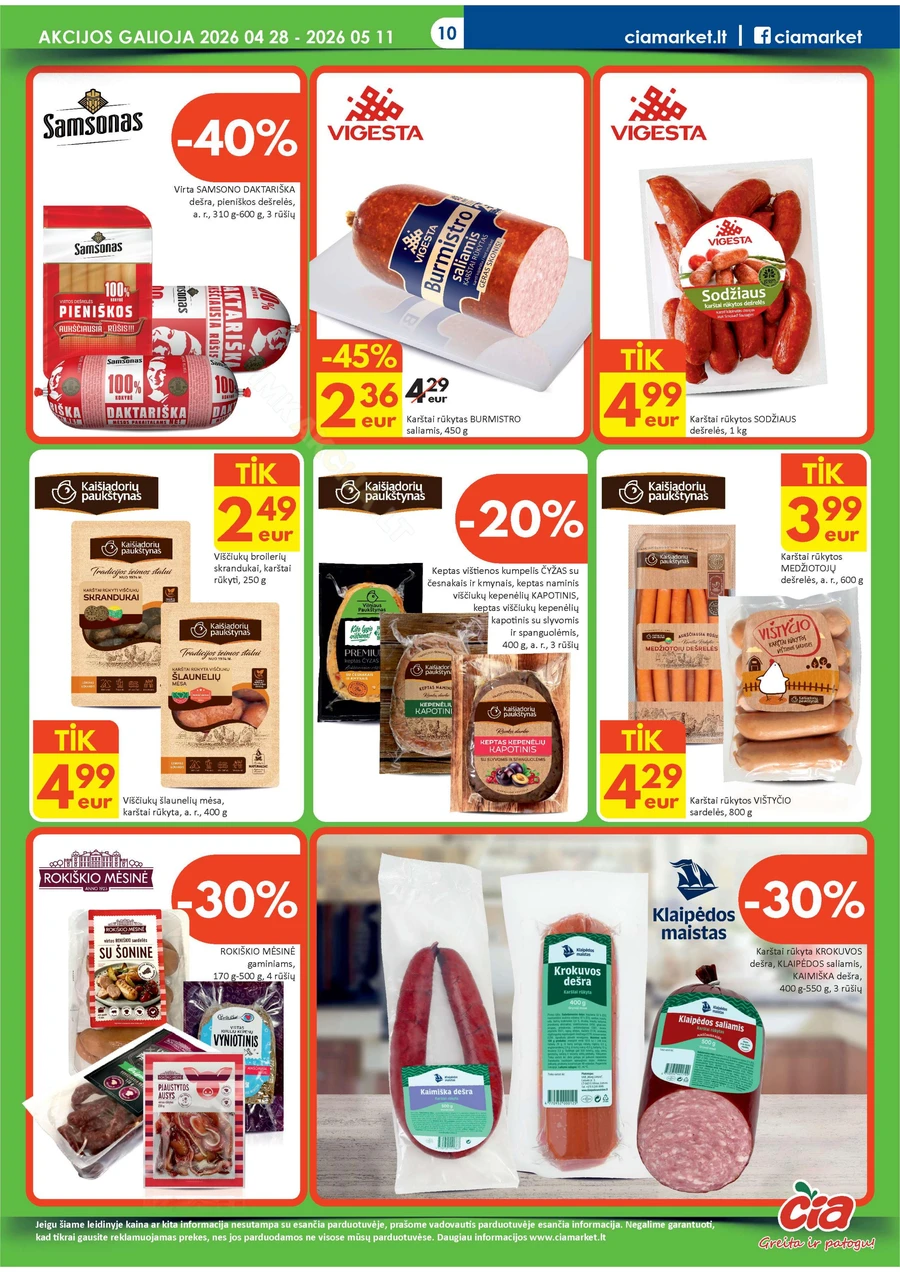 ČIA MARKET akcijų leidinys Nr. 9 puslapis 10