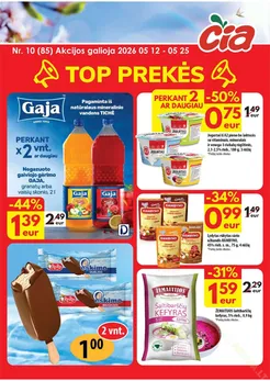 ČIA MARKET akcijų leidinys Nr. 10