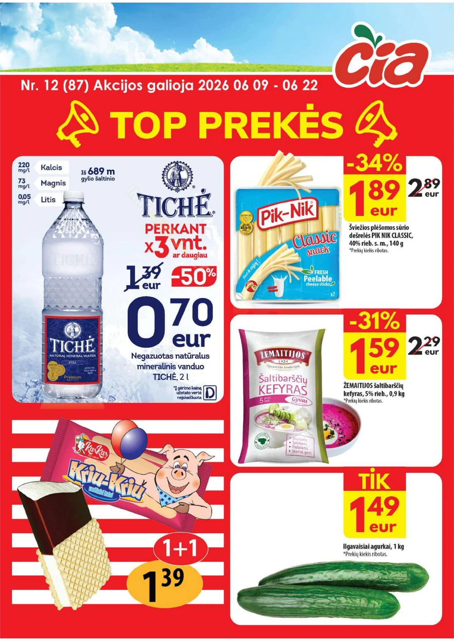 ČIA MARKET akcijų leidinys Nr. 12 puslapis 1