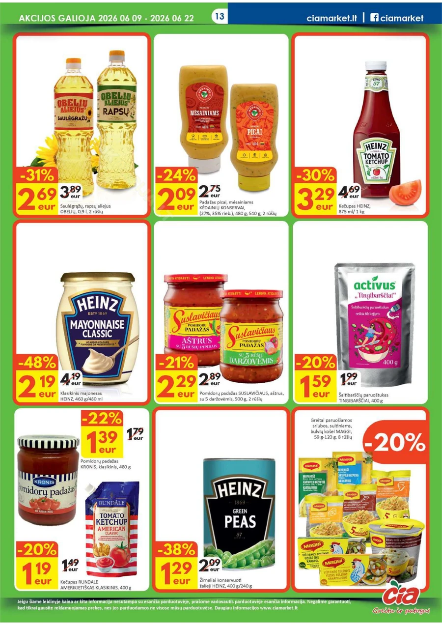 ČIA MARKET akcijų leidinys Nr. 12 puslapis 13