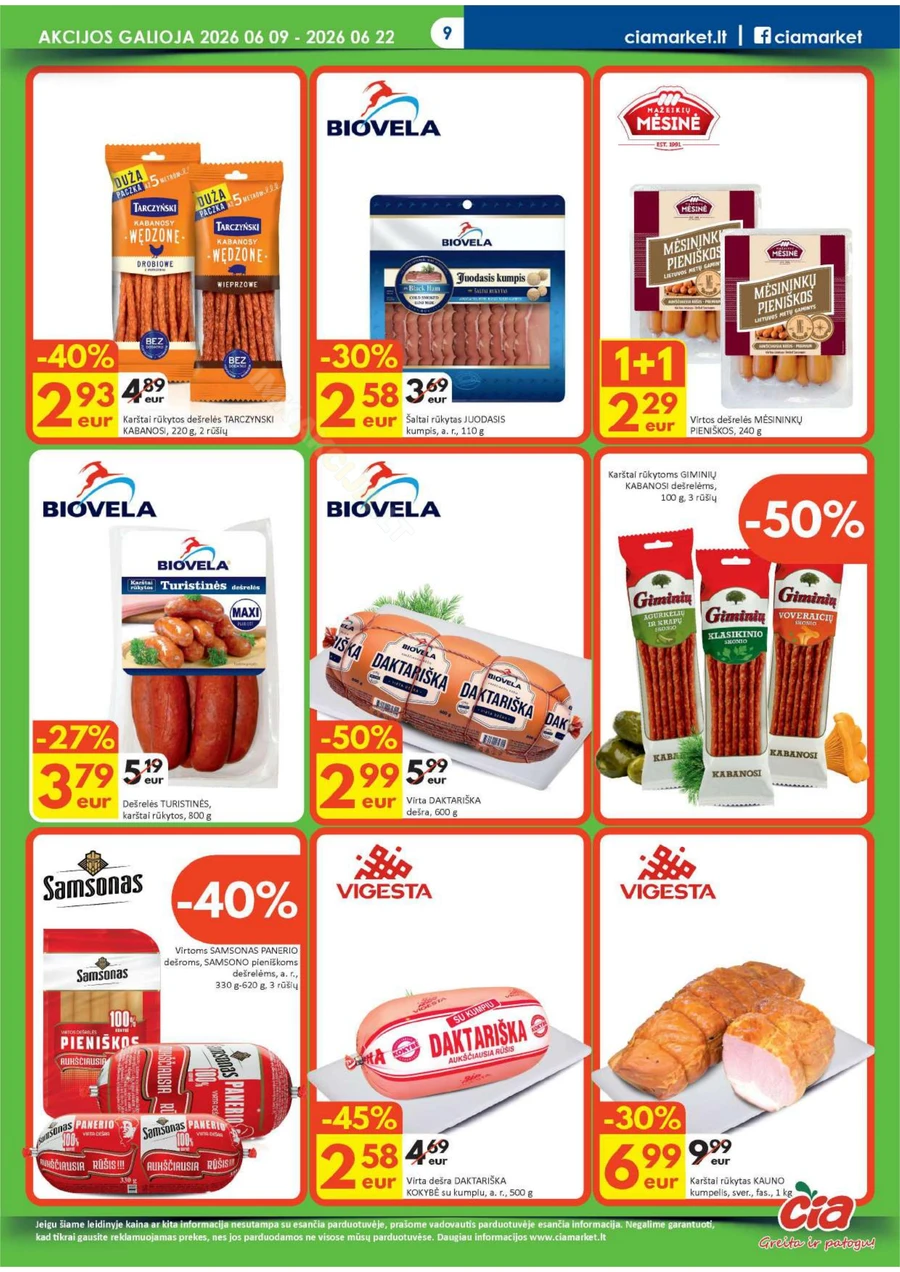 ČIA MARKET akcijų leidinys Nr. 12 puslapis 9
