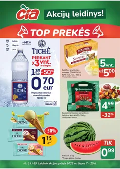 ČIA MARKET akcijų leidinys Nr. 14