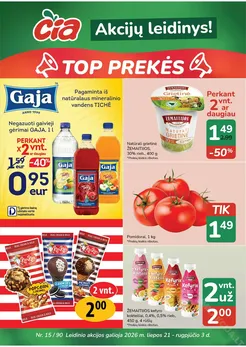 ČIA MARKET akcijų leidinys Nr. 15
