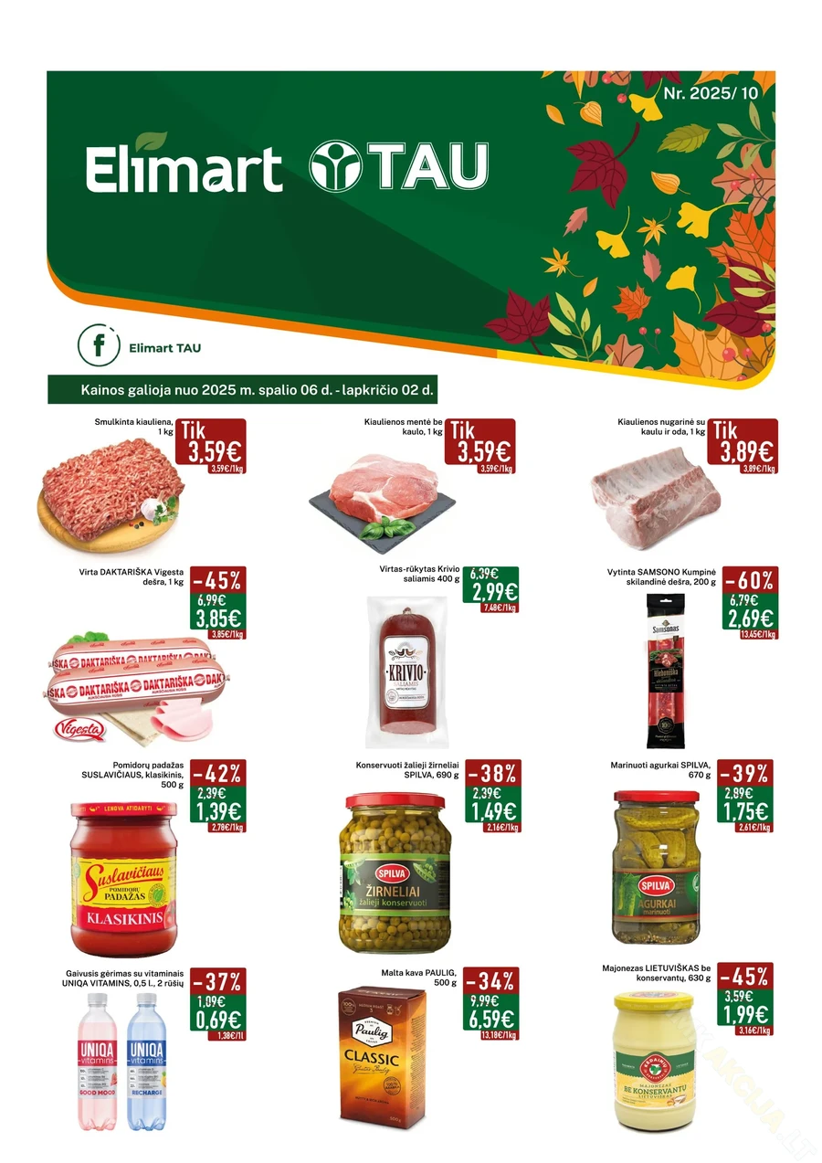 ELIMART, TAU akcijų leidinys Nr. 10 puslapis 1