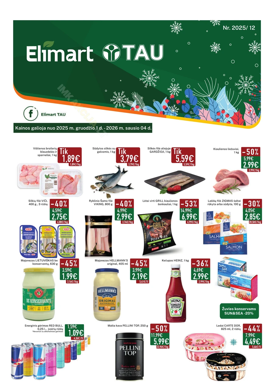 ELIMART, TAU akcijų leidinys Nr. 12 puslapis 1