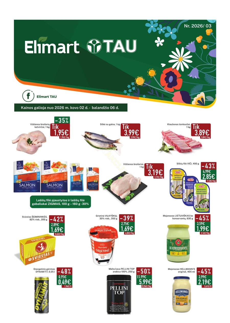 ELIMART, TAU akcijų leidinys Nr. 3 puslapis 1