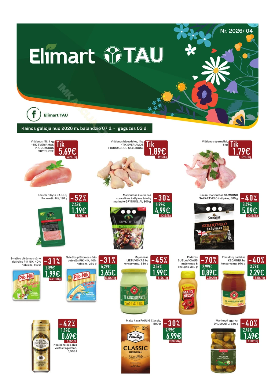 ELIMART, TAU akcijų leidinys Nr. 4 puslapis 1