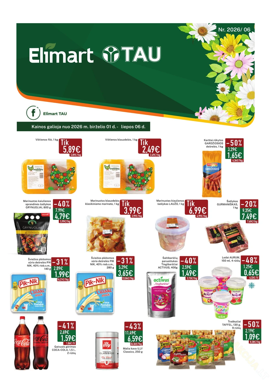 ELIMART, TAU akcijų leidinys Nr. 6 puslapis 1