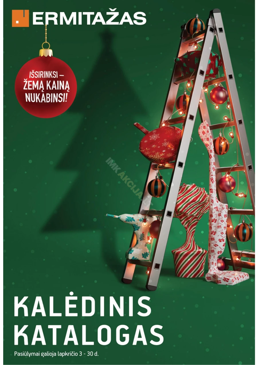 ERMITAŽAS Kalėdinis akcijų katalogas puslapis 1