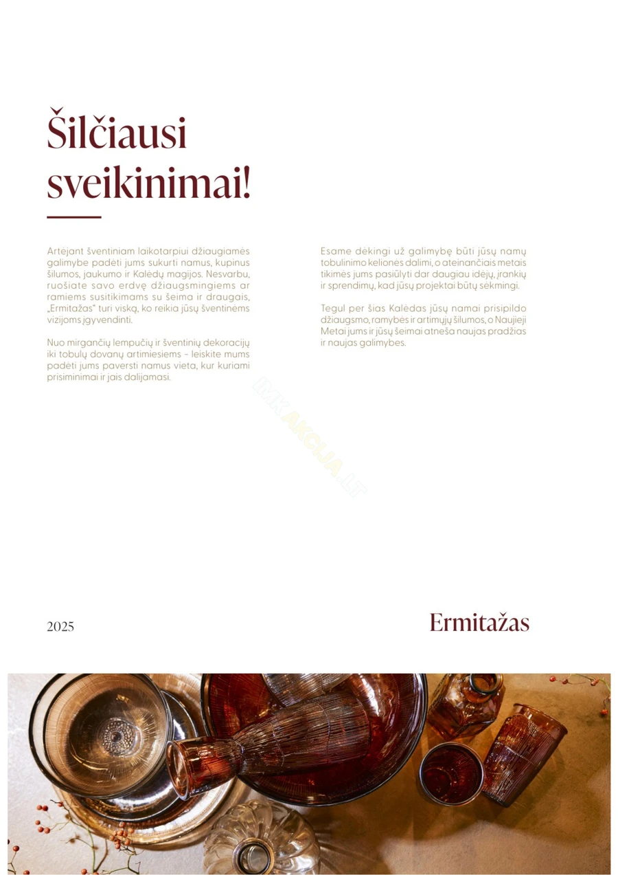 ERMITAŽAS Kalėdinis akcijų katalogas puslapis 2