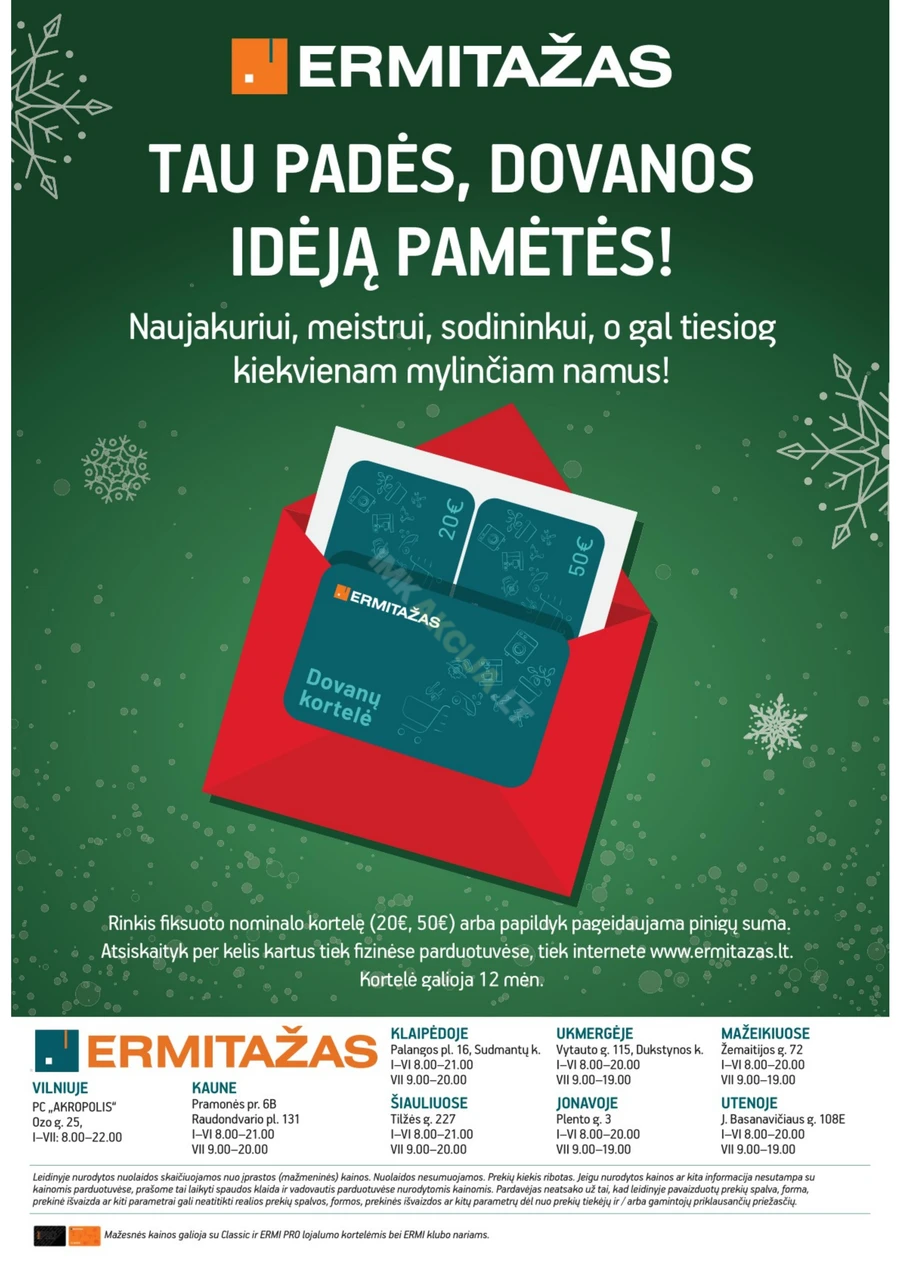 ERMITAŽAS Kalėdinis akcijų katalogas puslapis 40