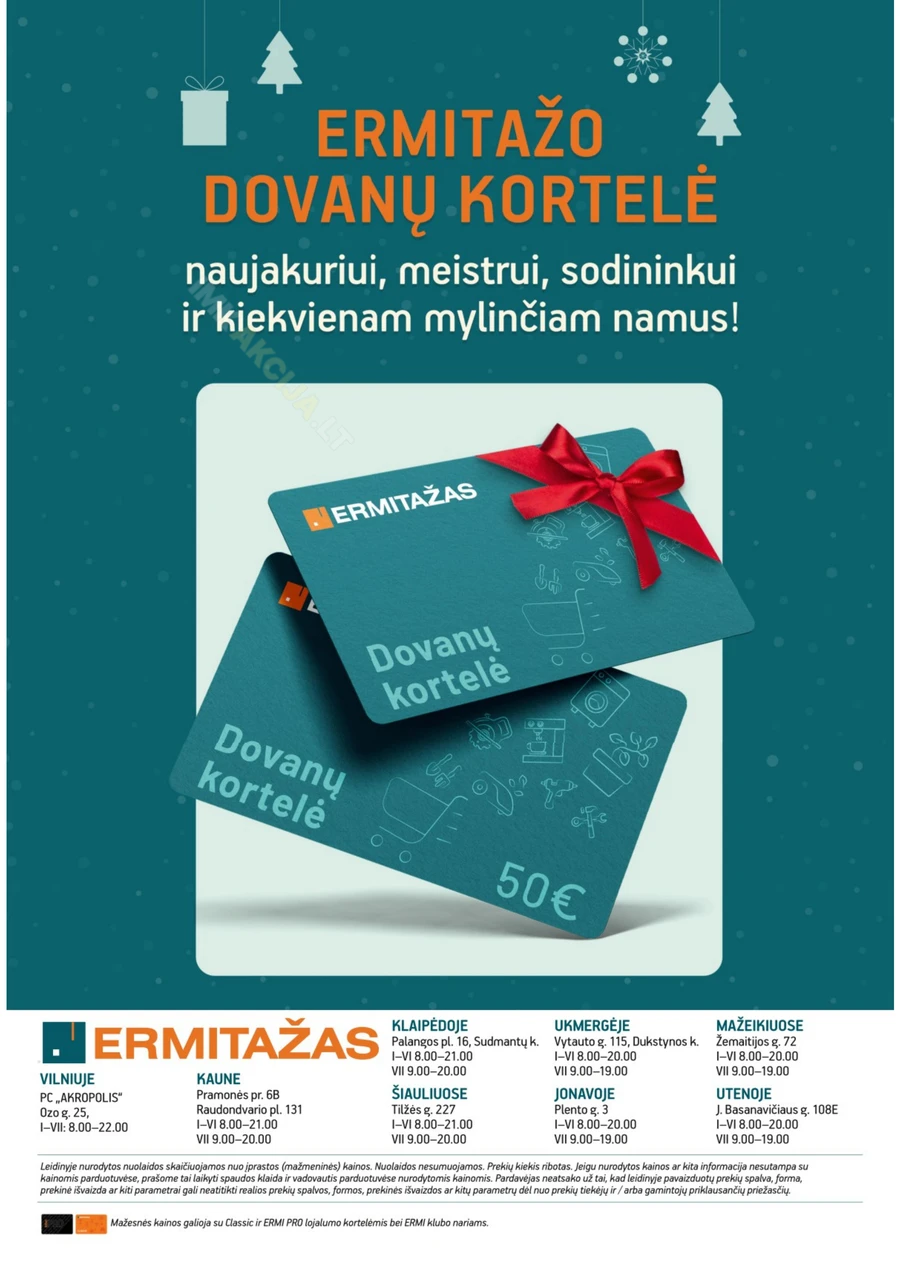 ERMITAŽAS Kalėdinis akcijų katalogas puslapis 40