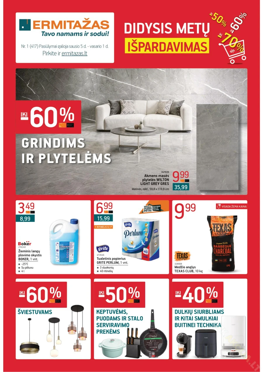 ERMITAŽAS akcijų leidinys Nr. 1 puslapis 1