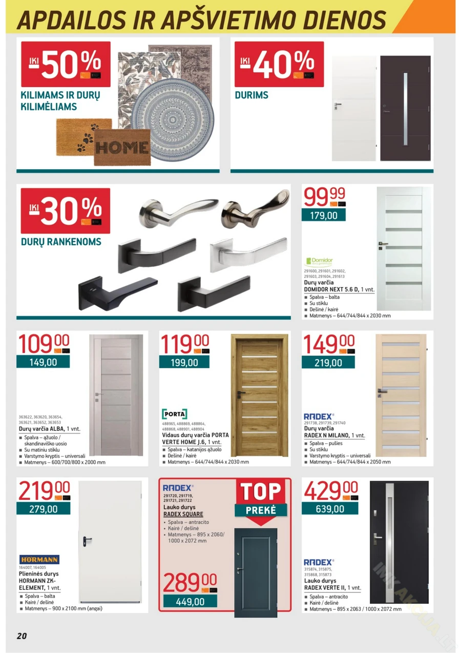 ERMITAŽAS akcijų leidinys Nr. 1 puslapis 20