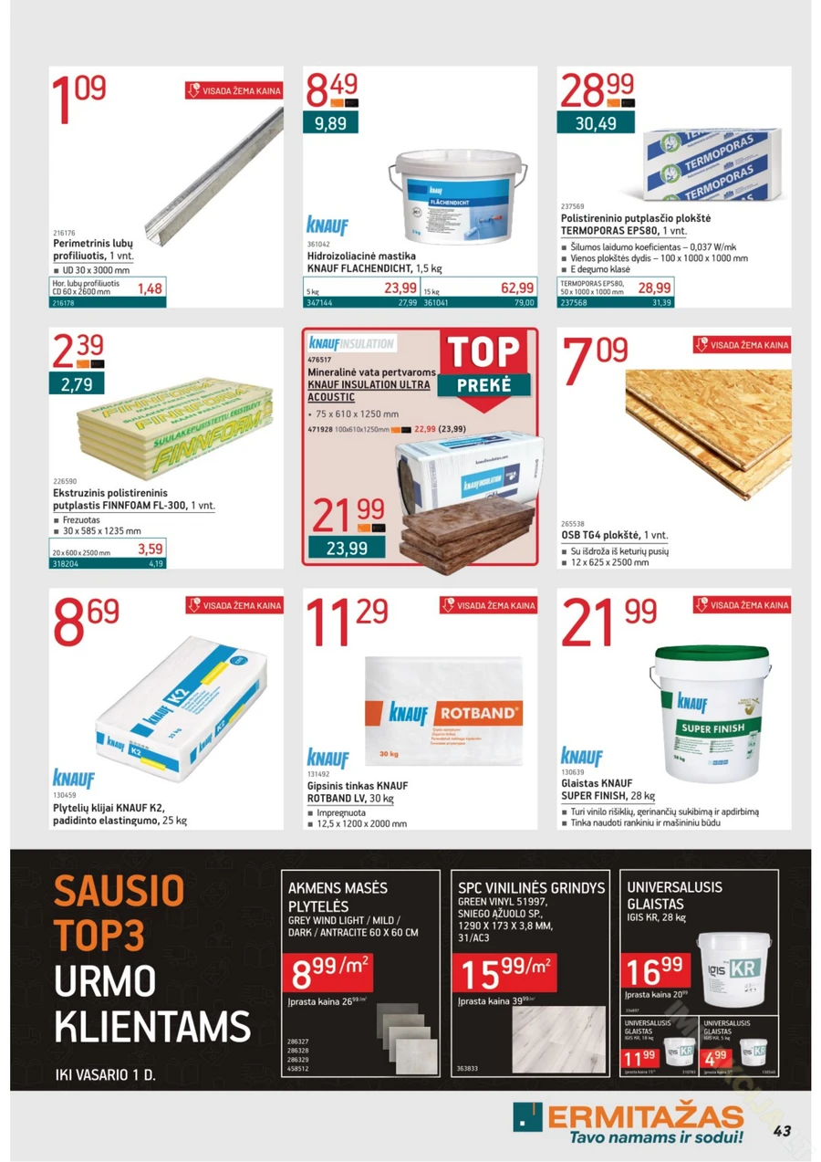 ERMITAŽAS akcijų leidinys Nr. 1 puslapis 43