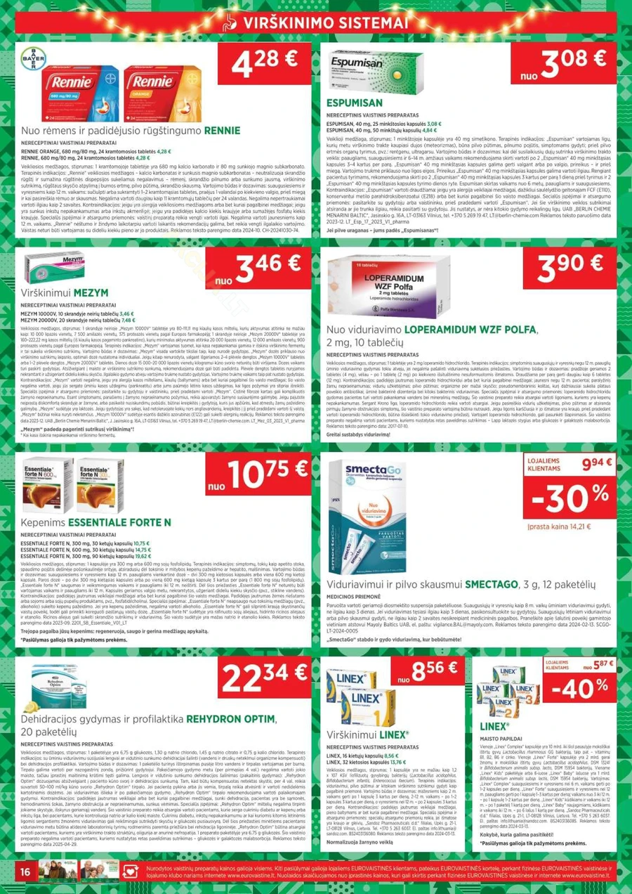 EUROVAISTINĖ akcijų leidinys puslapis 16