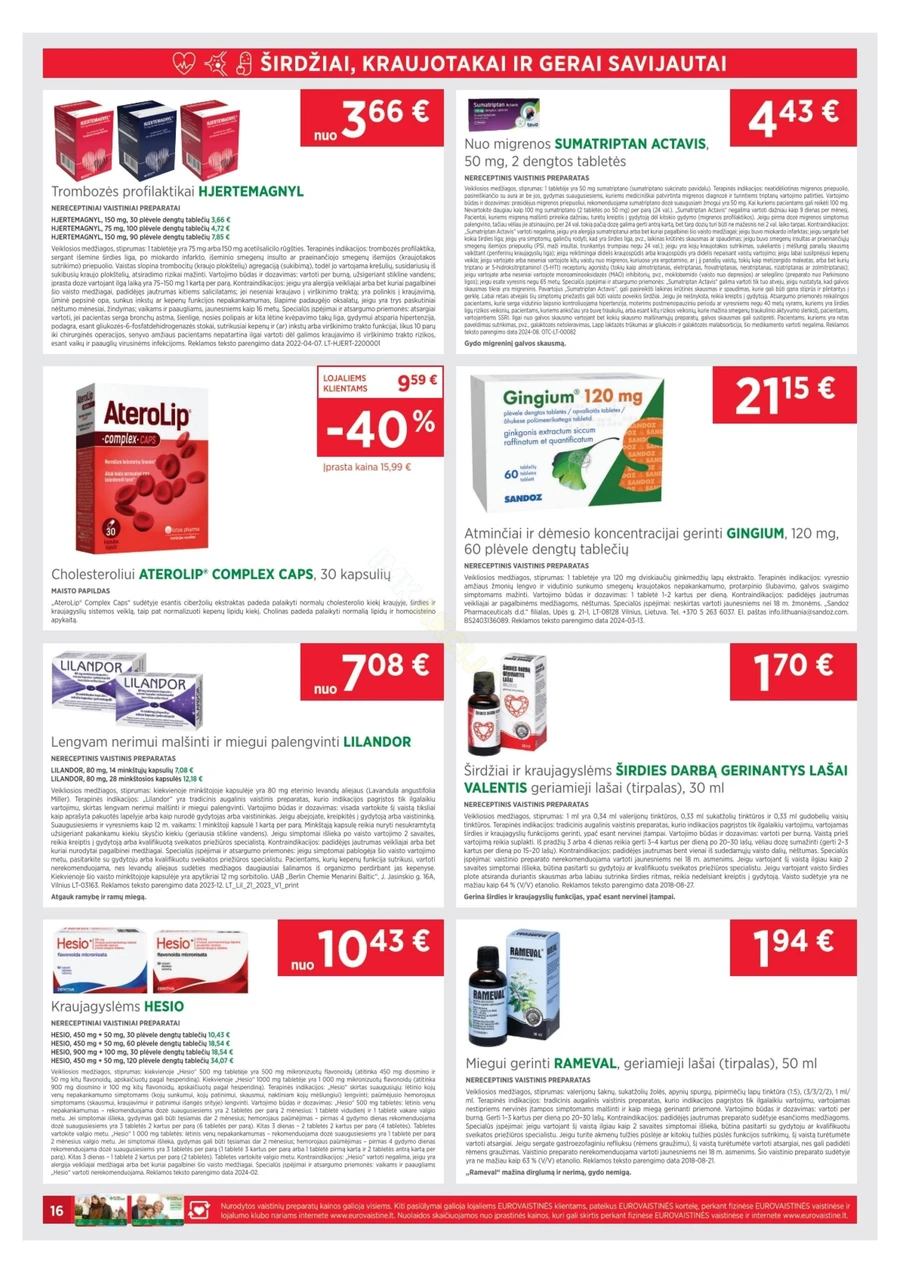 EUROVAISTINĖ akcijų leidinys puslapis 16
