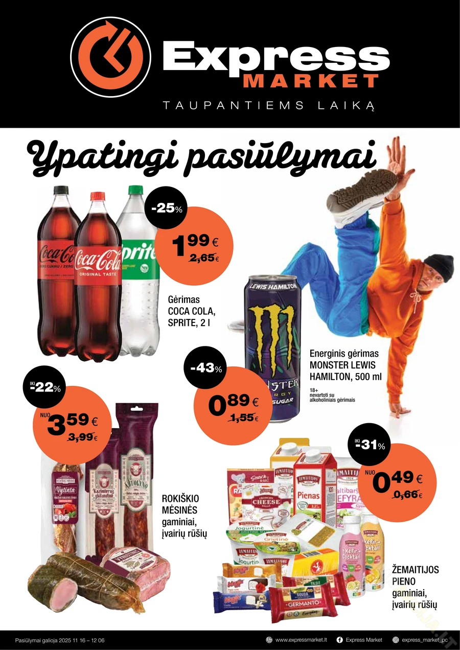 EXPRESS MARKET akcijų leidinys puslapis 1