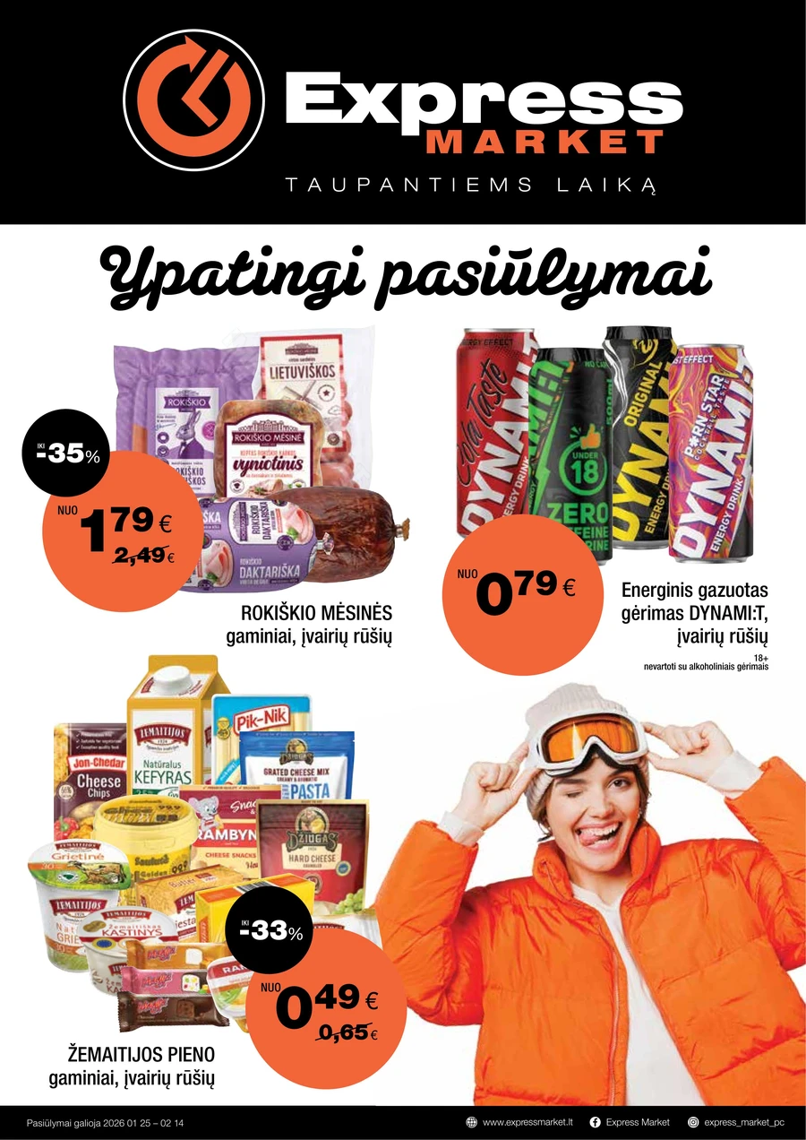 EXPRESS MARKET akcijų leidinys puslapis 1