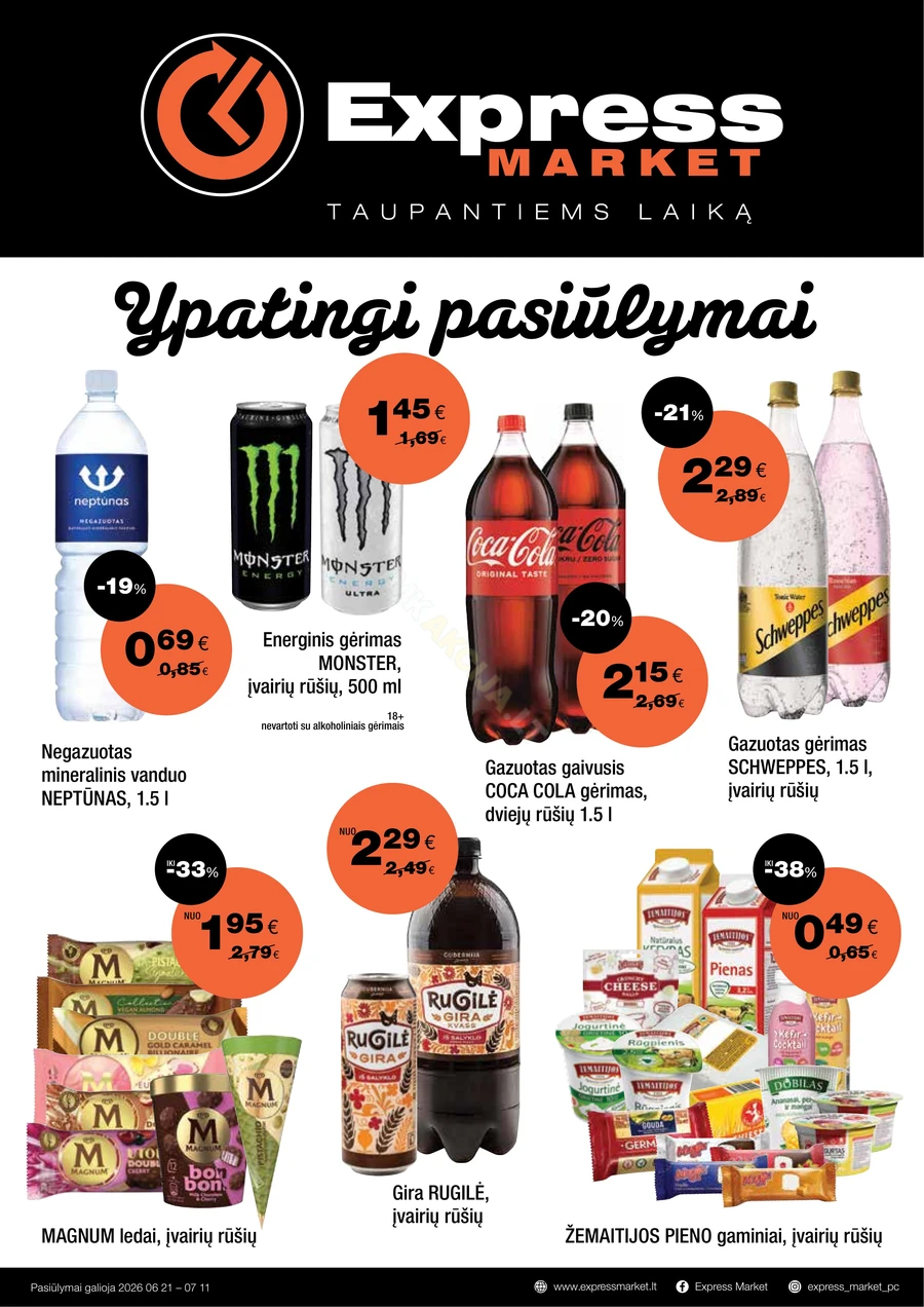 EXPRESS MARKET akcijų leidinys puslapis 1