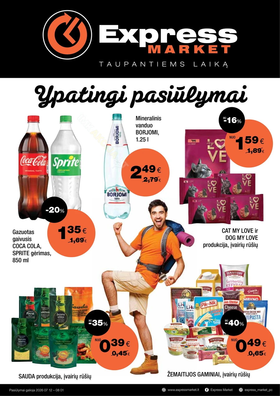 EXPRESS MARKET akcijų leidinys puslapis 1
