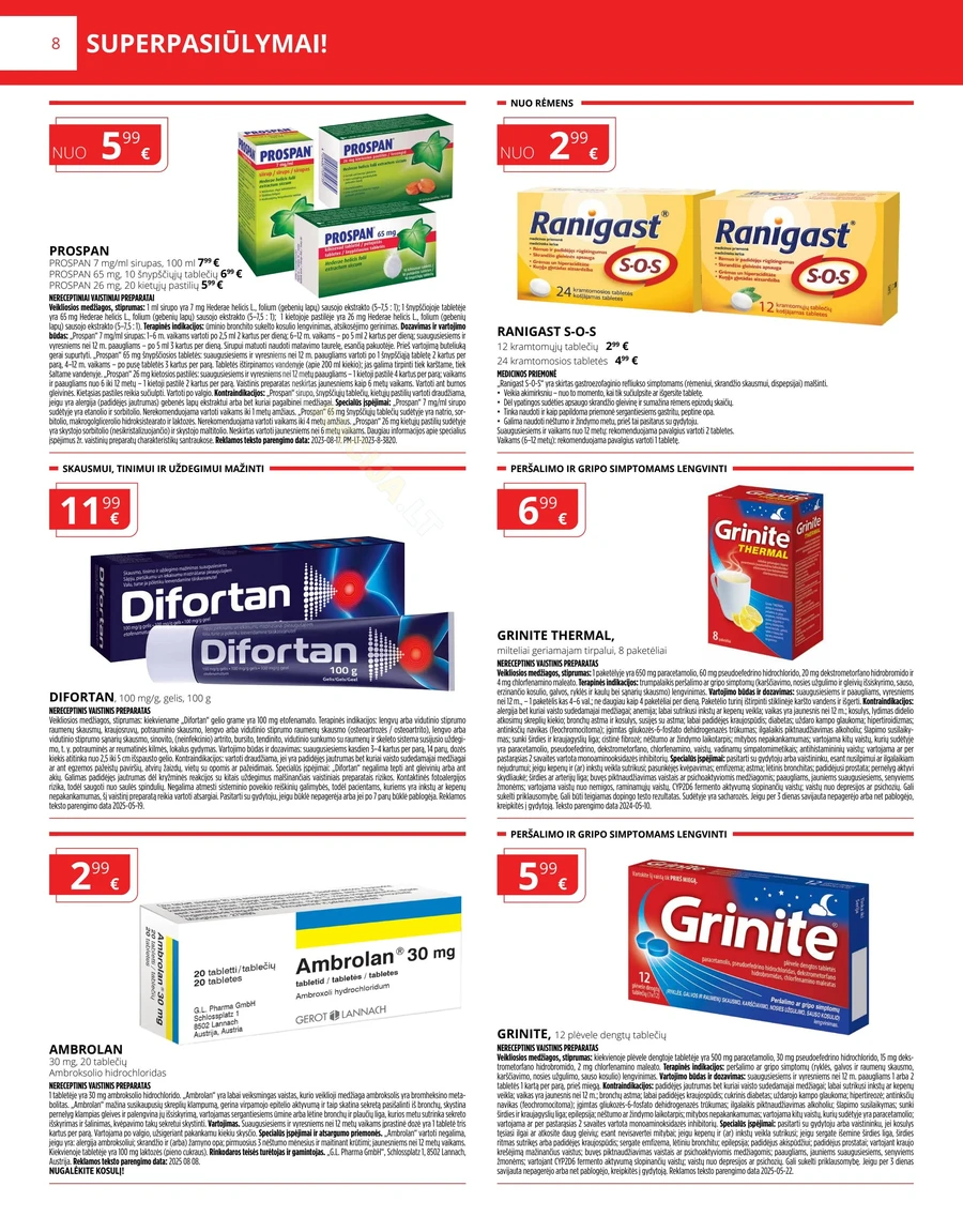 GINTARINĖ VAISTINĖ akcijų leidinys puslapis 8