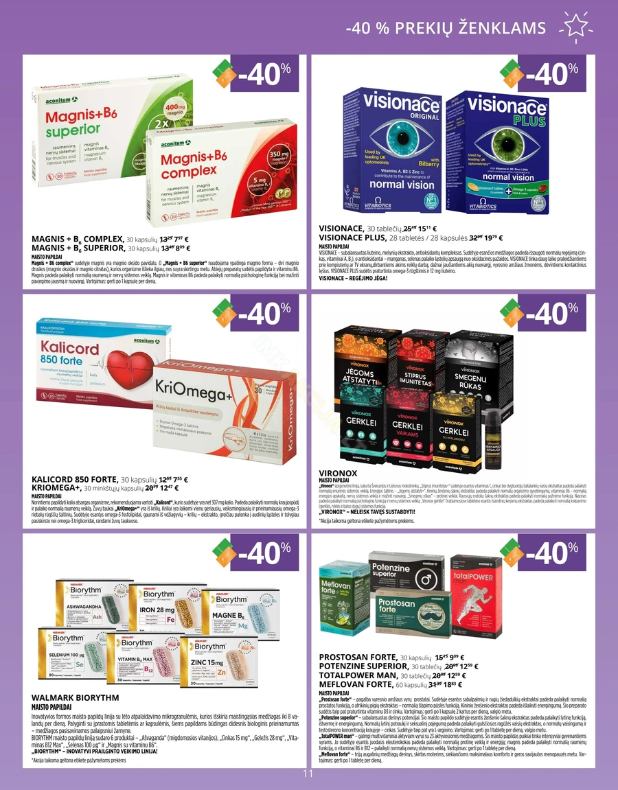 GINTARINĖ VAISTINĖ akcijų leidinys puslapis 11