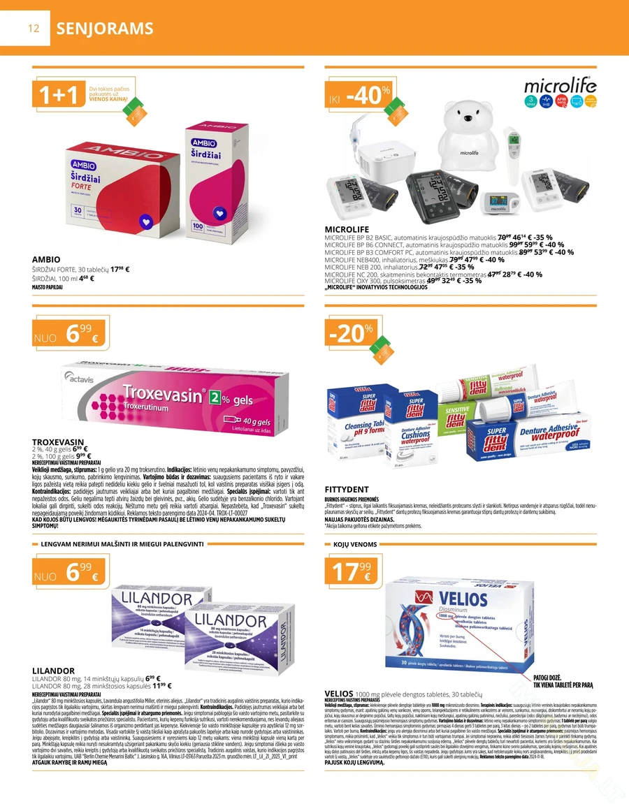 GINTARINĖ VAISTINĖ akcijų leidinys puslapis 12