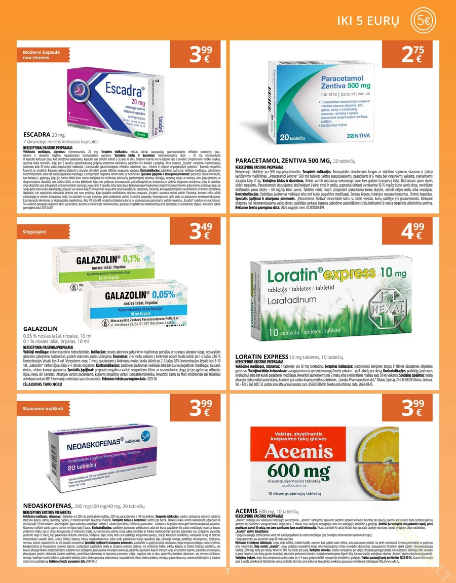 GINTARINĖ VAISTINĖ akcijų leidinys puslapis 3
