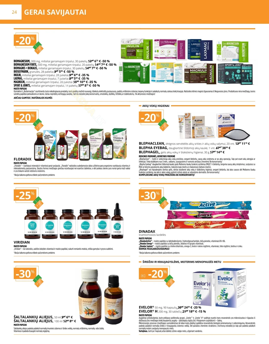 GINTARINĖ VAISTINĖ akcijų leidinys puslapis 24