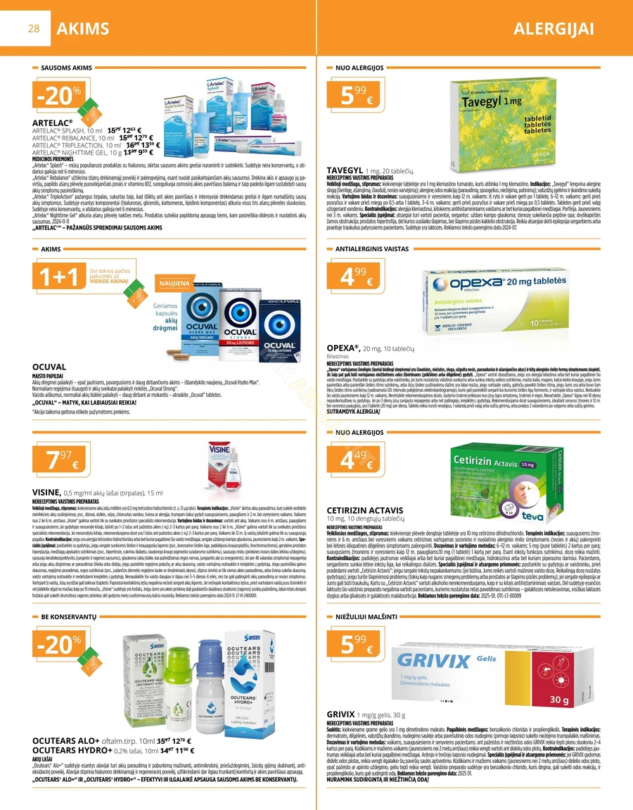 GINTARINĖ VAISTINĖ akcijų leidinys puslapis 28