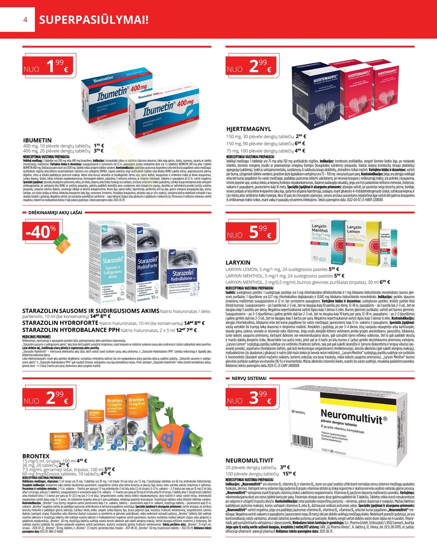 GINTARINĖ VAISTINĖ akcijų leidinys puslapis 4