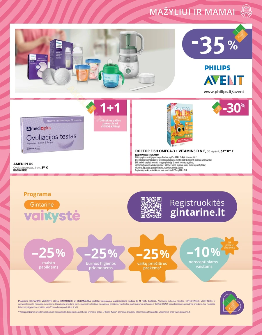 GINTARINĖ VAISTINĖ akcijų leidinys puslapis 31